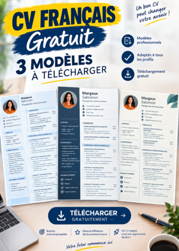 3 Modèles de CV Word Gratuits à Télécharger pdf