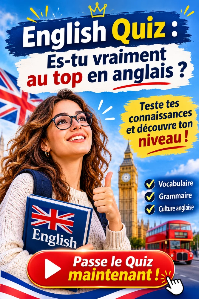 Boostez Votre Anglais : Êtes-vous un Expert ou y a-t-il des Lacunes ? Faites le Quiz !